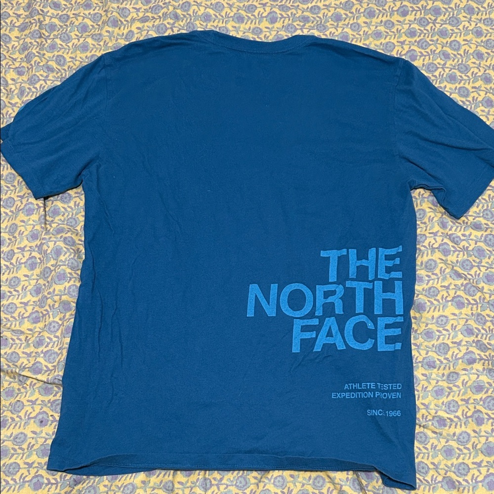 The North Face Men's Teal Short Sleeve Tee - Picture 3 of 3